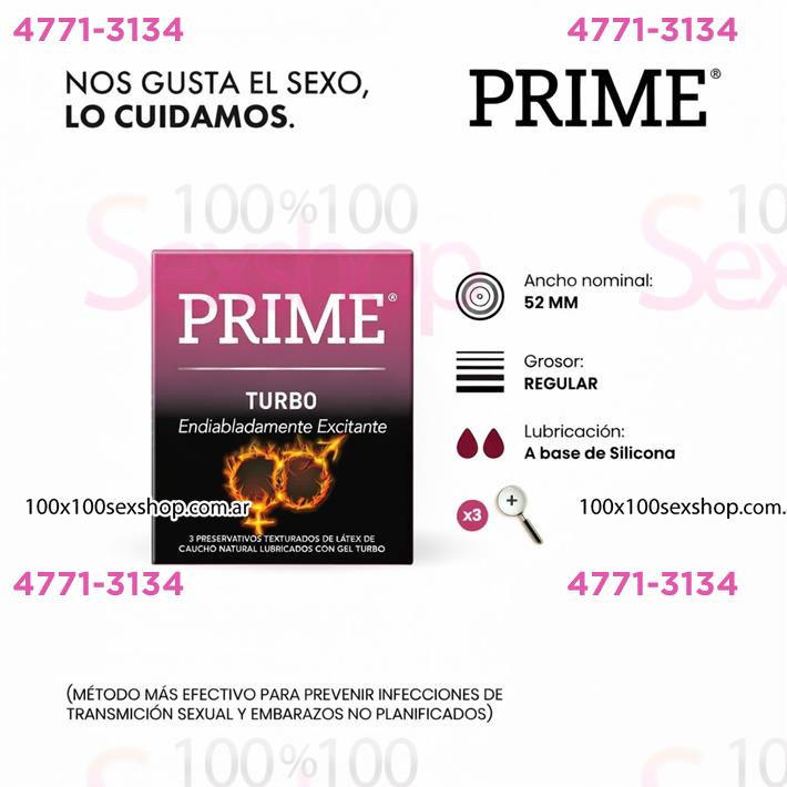 Cód: CA FP TURBO - Preservativos efecto Frio/Calor - $ 6000